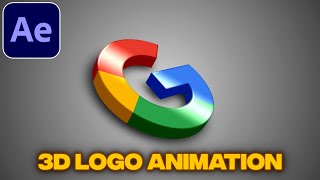 3D Logo Animation Tutorial in After Effects  No Plugins  3D Intro Tutorial 2025 [upl. by Hsirahc]