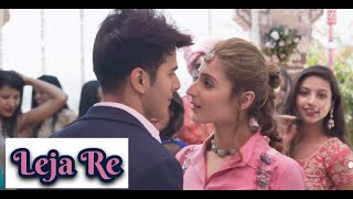 Leja Leja Re Lyrics Video  Dhvani Bhanushali  Siddharth Sharma  Tanishq Bagchi [upl. by Dorella]