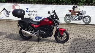 Honda NC 750 S  Sidebags Topcase Windscreen Walkaround [upl. by Rafaela236]