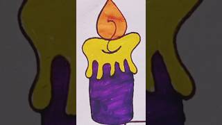 Candle 🕯️ drawingshorts drawingtutorial [upl. by Svetlana]