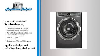 Electrolux Washer Troubleshooting [upl. by Lyns593]