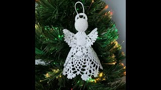 Beautiful Christmas Angel  Crochet Tutorial 2 [upl. by Poland699]