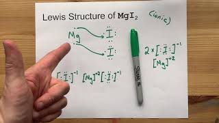 Draw the Lewis Structure of MgI2 magnesium iodide [upl. by Ttirrej558]