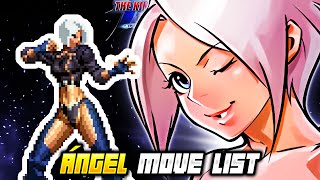 ÁNGEL MOVE LIST  The King of Fighters 2002 Unlimited Match KOF2002 [upl. by Jamima]