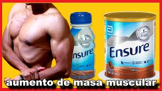 Ensure abbott para aumentar masa muscular y definición Ensure para quien es Ensure como se toma [upl. by Alrich]