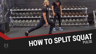 How to Split Squats Pulse [upl. by Bedelia]