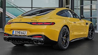 NEW MercedesAMG GT 43 Coupé 4CYLINDER  FIRST LOOK [upl. by Nilesoy]