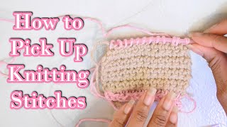 How to Pick Up Knit Stitches Along Crochet Edges [upl. by Eeleak]