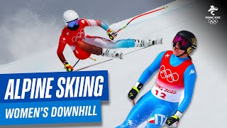 Alpine Skiing  Womens Downhill  Full Replay  Beijing2022 [upl. by Byrom]