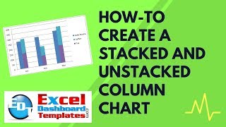 Howto Create a Stacked and Unstacked Column Chart in Excel [upl. by Anhcar]