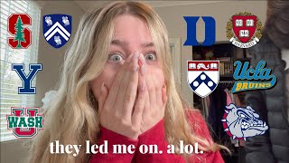 2023 COLLEGE DECISION REACTIONS 24 colleges lead me on stanford ivies UCs  more [upl. by Raleigh692]