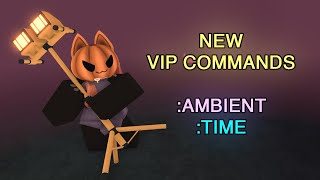 New ambient and time VIP server commands and how to use them Roblox  Kaiju Paradise [upl. by Aicemat]