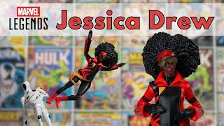 Marvel Legends Series SpiderMan Across The SpiderVerse Jessica Drew Action Figure Toy Review [upl. by Eet]