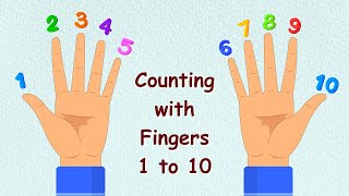 Counting with fingers  Counting 1 to 10  Number for kids  1 to 10 Numbers  Fingers Counting [upl. by Ahsait620]