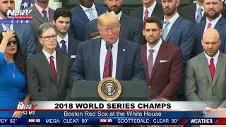 2018 WORLD SERIES CHAMPS Boston Red Sox White House Celebration [upl. by Radford]