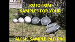 Roto Toms Tom Samples Alesis Sample Pad Pro Royo Electronic Drums Drum Sounds [upl. by Torre127]