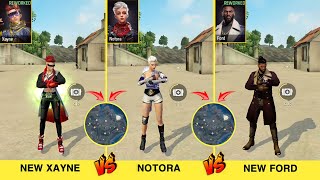 NEW XAYNE VS NOTORA VS NEW FORD ZONE TEST FREE FIRE  GARENA FREE FIRE [upl. by Sokcin437]