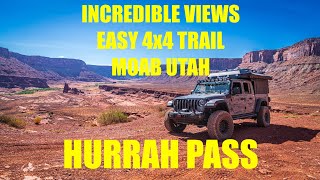 Incredible Views on an Easy Offroad Trail Moab Utah  Hurrah Pass [upl. by Annawit]