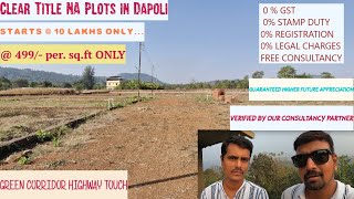 Kokan Properties  NA Bungalow Plots in Dapoli  Kokan Consultancy  Verified Property  Investment [upl. by Margalo]