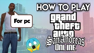 How To Play San Andreas Multiplayer On PC  GTA San Andreas Ko Online Kaise Khele [upl. by Tnirb343]