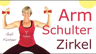 ✂️ 45 min SchulterArm ZirkelTraining [upl. by Neerahs]