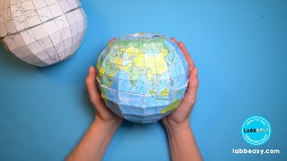 How to Make a Paper Globe  3D Paper Craft For Kids [upl. by Gunner]