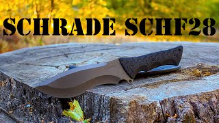 Schrade SCHF28 Knife Review [upl. by Dnalevets395]