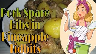 Pork Spare Ribs in Pineapple Tidbits [upl. by Adnilra601]