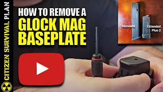 How to Remove the Extended Baseplate from your Glock Magazine [upl. by Leuqram]