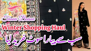 Taana Baana Winter Shopping HaulNew Winter Collection 2024Hit Code phulkari sale [upl. by Meingoldas]