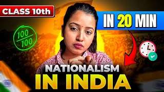 Class 10 NATIONALISM IN INDIA  Class 10 History in 20 Minutes  Shubham Pathak socialscience [upl. by Papert]