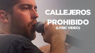 Callejeros  Prohibido Lyric [upl. by Enneibaf493]