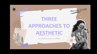 Three Approaches to Aesthetics and Integrating Arts and Creativity into the Curriculum [upl. by Delilah207]