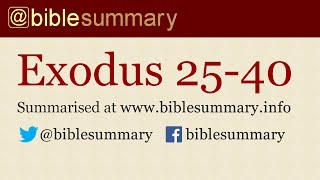 Bible Summary  Exodus 2540  The Tabernacle and the Golden Calf [upl. by Kozloski]