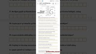 Javoblar varaqasini belgilashni mukammal organish Abdusaid Abdupattayev [upl. by Aehc]