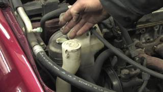 Car Maintenance  How to Change PowerSteering Fluid [upl. by Fauman]