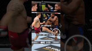 Sneaky Calf Kick Counter 😶‍🌫️🦵ufc [upl. by Yniffit]