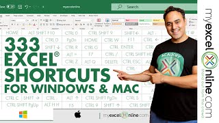 333 Excel Keyboard Shortcuts [upl. by Edric541]