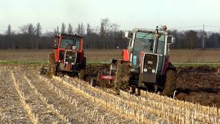 MF 1105 and 2645 plowing [upl. by Ng]