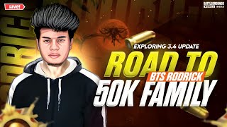 RANK PUSH 🤓  RODRICK YT 🤩  ROAD TO 50k❤️‍🔥 madan botsquad rodrickyt bgmilive [upl. by Brawner181]