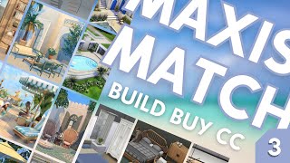 ★BEST MAXIS MATCH CC PACKS PART 3 ★  BuildBuy CC overview  The Sims 4 including download links [upl. by Portwin]