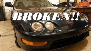 Acura Integra Door Panel Removal and Power Lock Fix [upl. by Olegnaleahcim573]