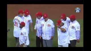 Cincinnati Reds Big Red Machine Reunion Great 8 Ceremony Sept 6 2013 FoxSports Download [upl. by Yelnats805]