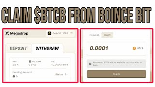 How to Claim BTCB from BounceBit Megadrop  Binance Megadrop Withdraw Bouncebit [upl. by Aicsila]