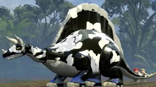 LEGO Jurassic World  Stegosaurus Unlock Location  Gameplay Skeleton amp Custom Dinosaur Showcase [upl. by Adnwahsor]