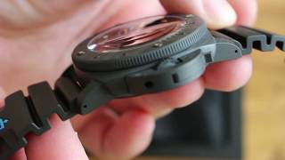 Unboxing the Panerai 616 new Carbotech Carbon Luxury Watch [upl. by Treboh]