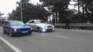 bmw e34 m50b30 stroker vs bmw e60 545 automatic [upl. by Yacano]