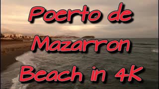 Poerto de Mazarron Beach Drone footage [upl. by Annaer622]