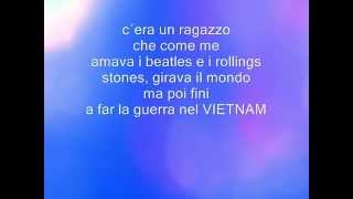 cera un raggazzo lyrics by Gianni morandi [upl. by Kreg66]