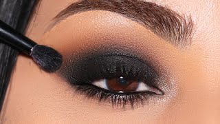 A Black Smokey Eye that WONT Scare You [upl. by Ahsym]